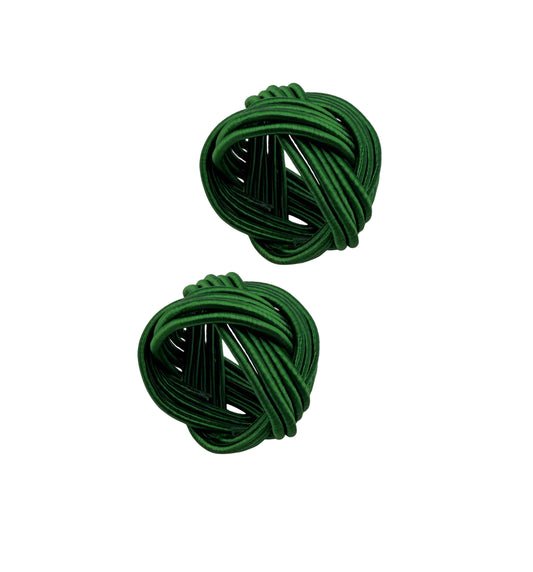 Classic silk napkin ring light green