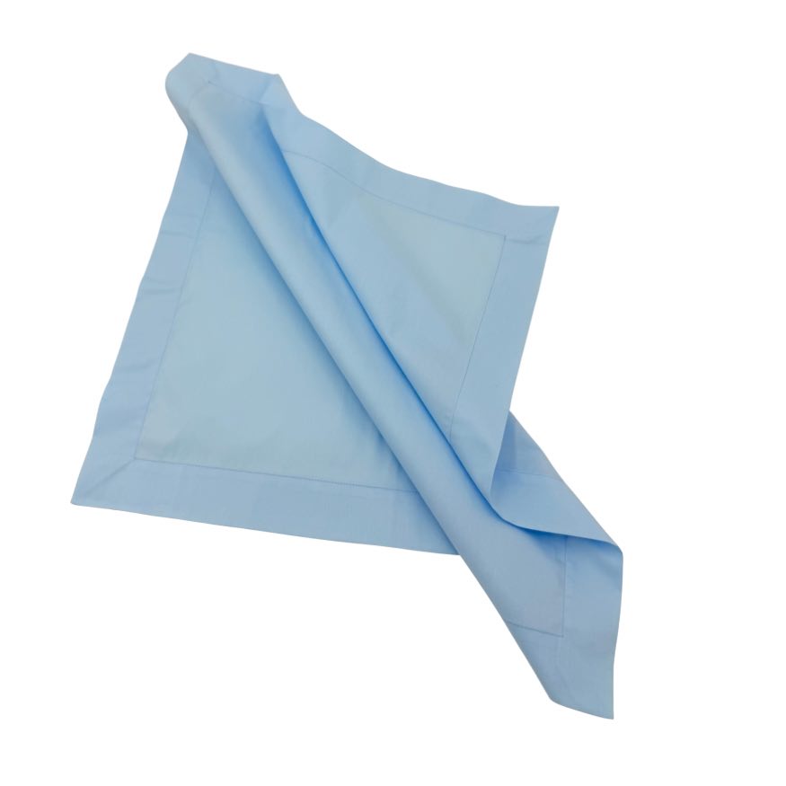 The Sky blue napkins.