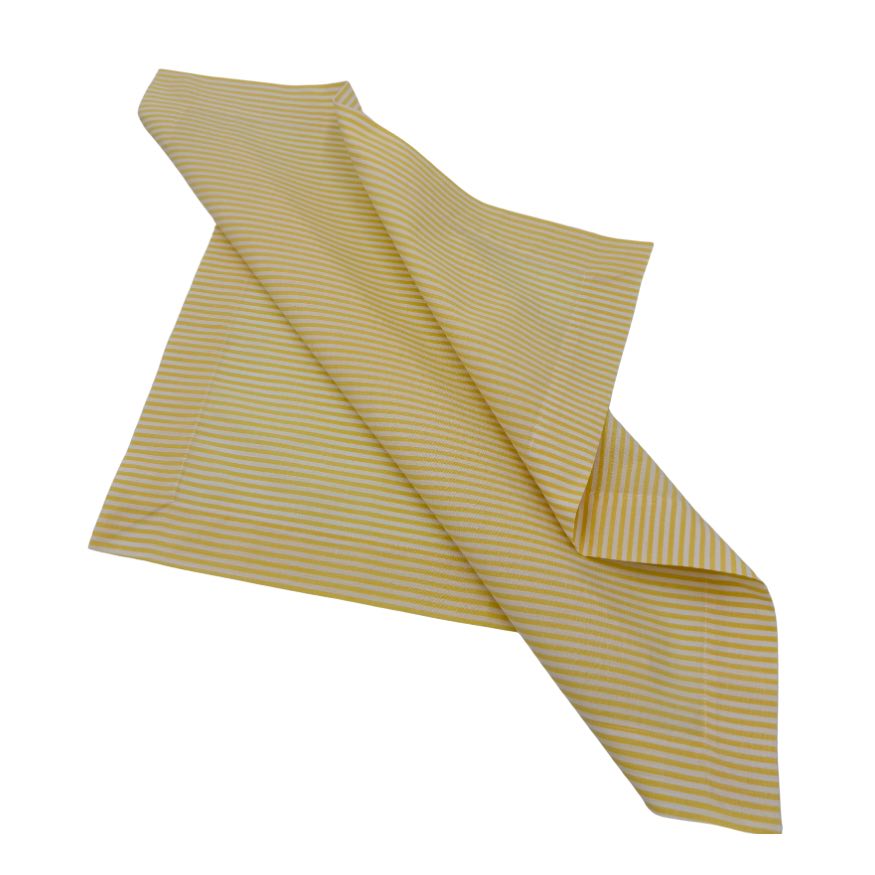 The Yellow Stripes napkins.