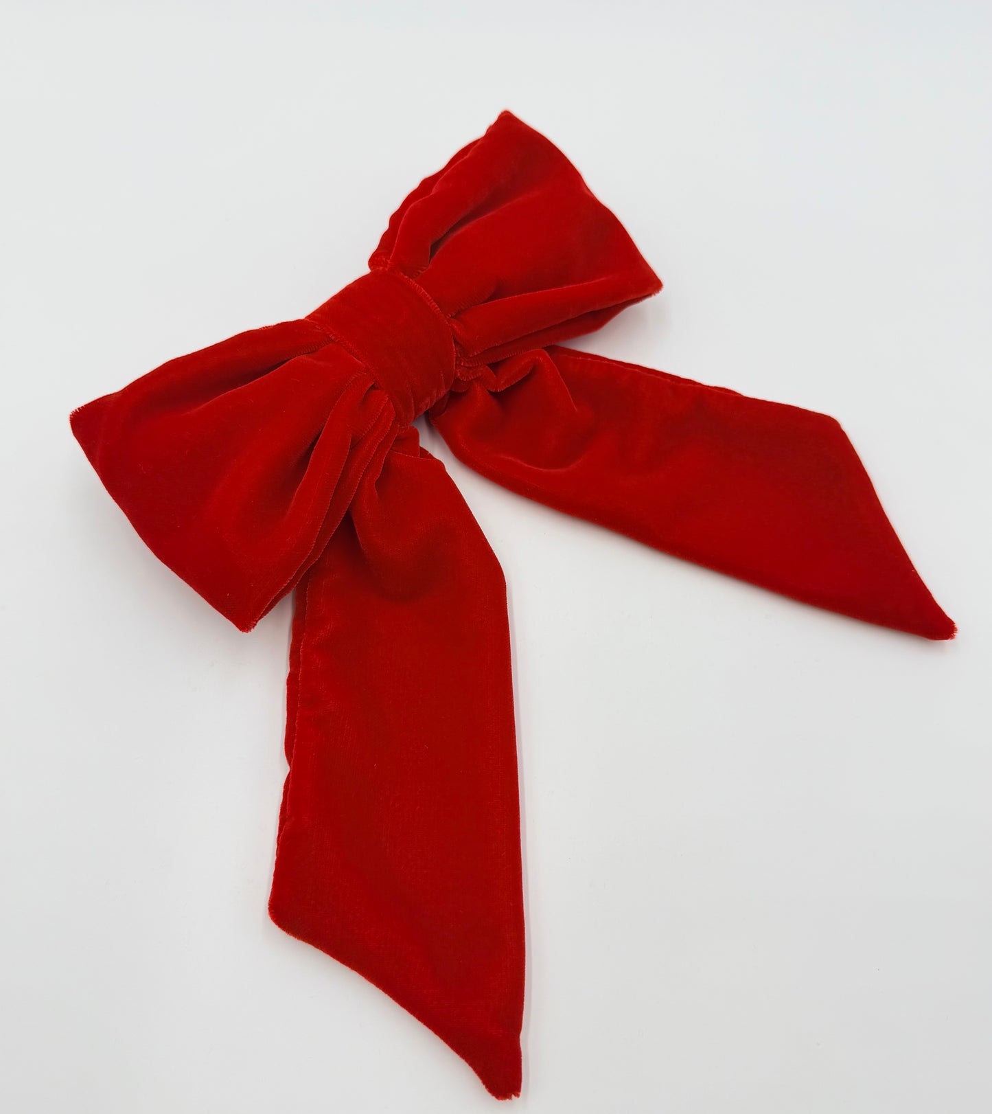 Red velvet bow napkin ring