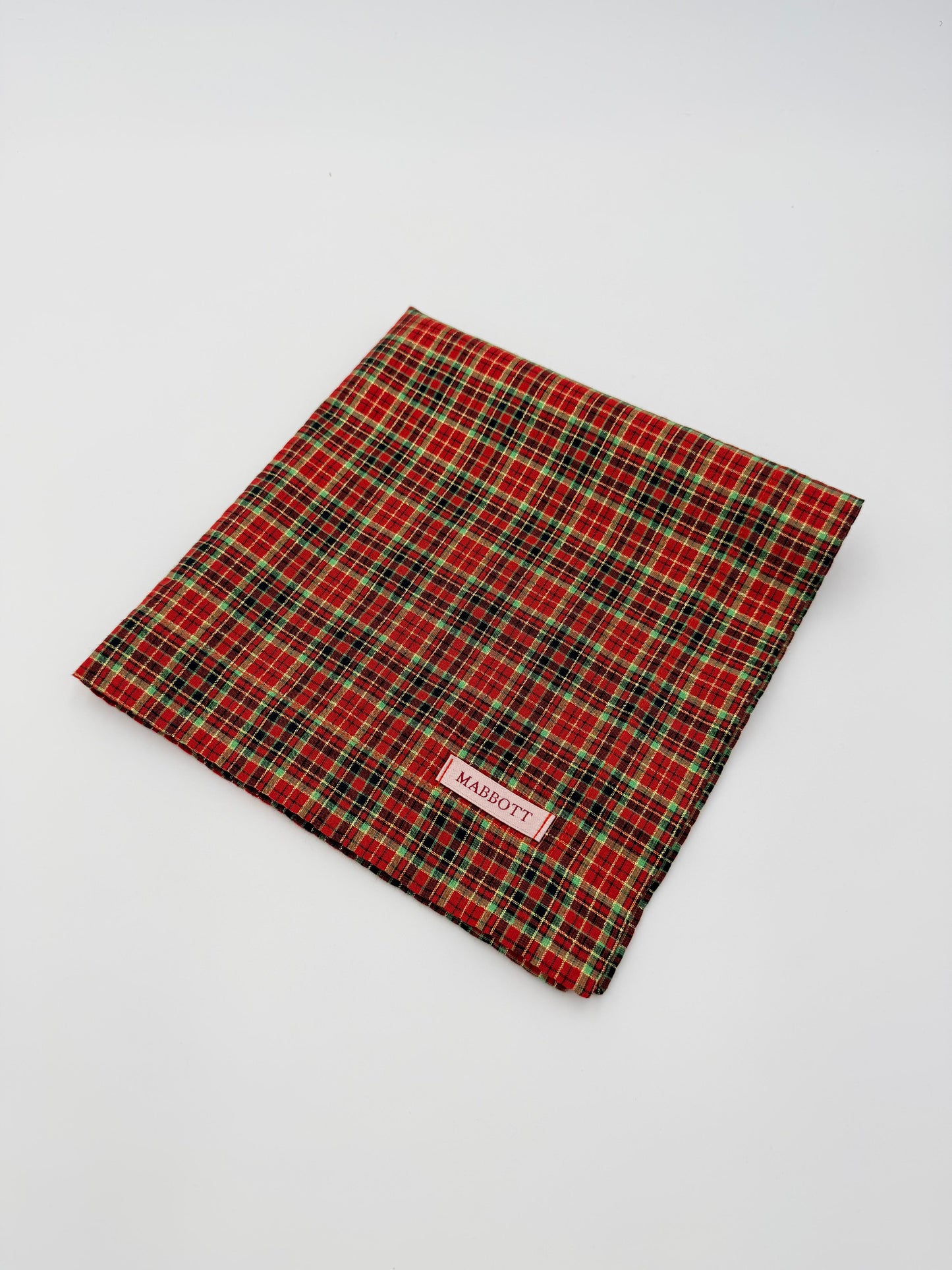 Checkred christmass napkins