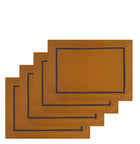 The Caramel and Navy Classic Placemats.