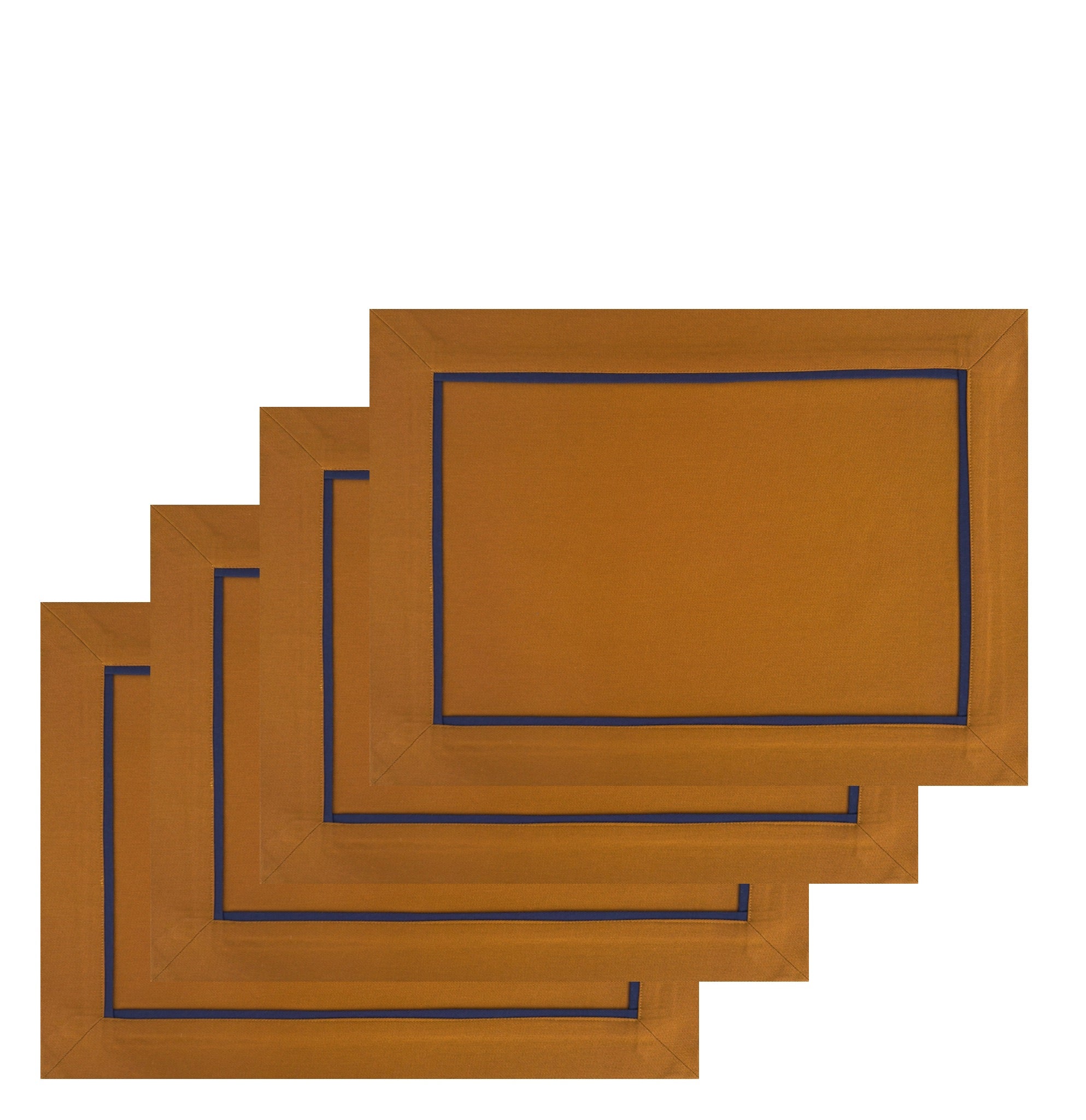 The Caramel and Navy Classic Placemats.