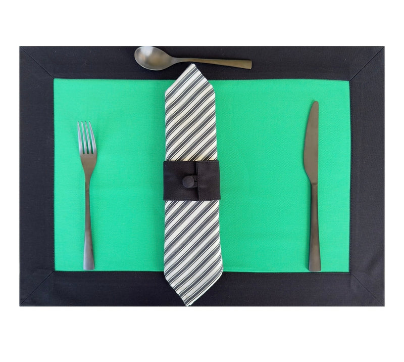 The Black Emerald Box Placemats.