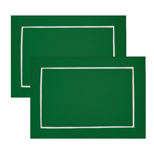The green classic placemat