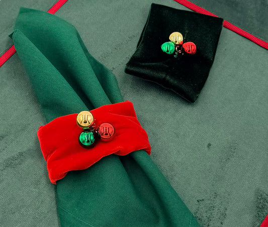 Ball ornament napkin ring