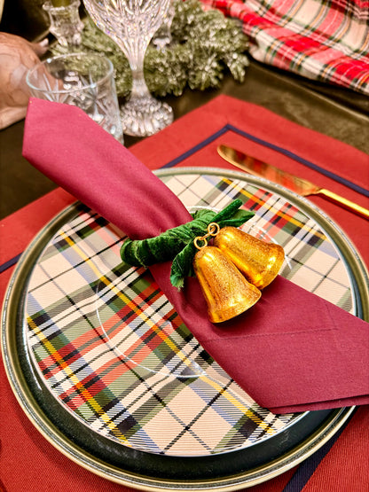 Jingle bells napkin ring.