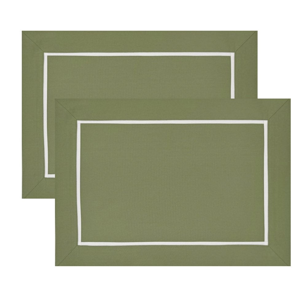 The Classic military green placemats.