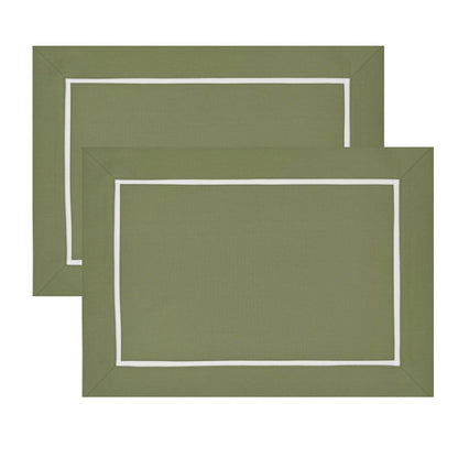 The Classic military green placemats.
