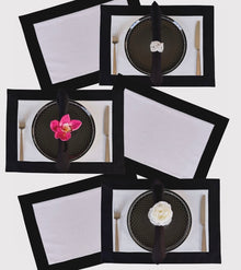 The Black and White Box Placemats.