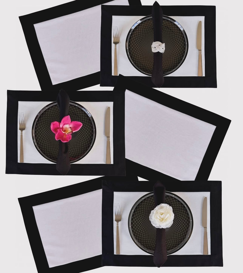 The Black and White Box Placemats.