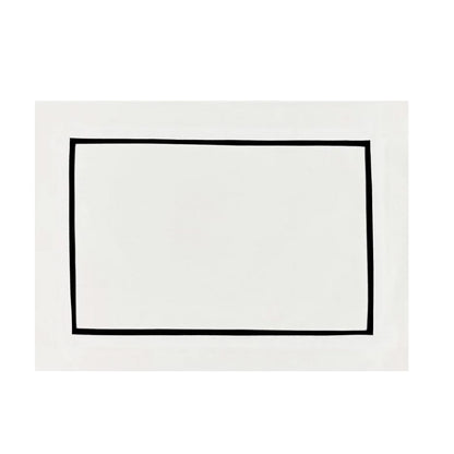 The Classic white and black placemats