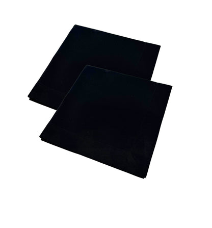 Black napkins