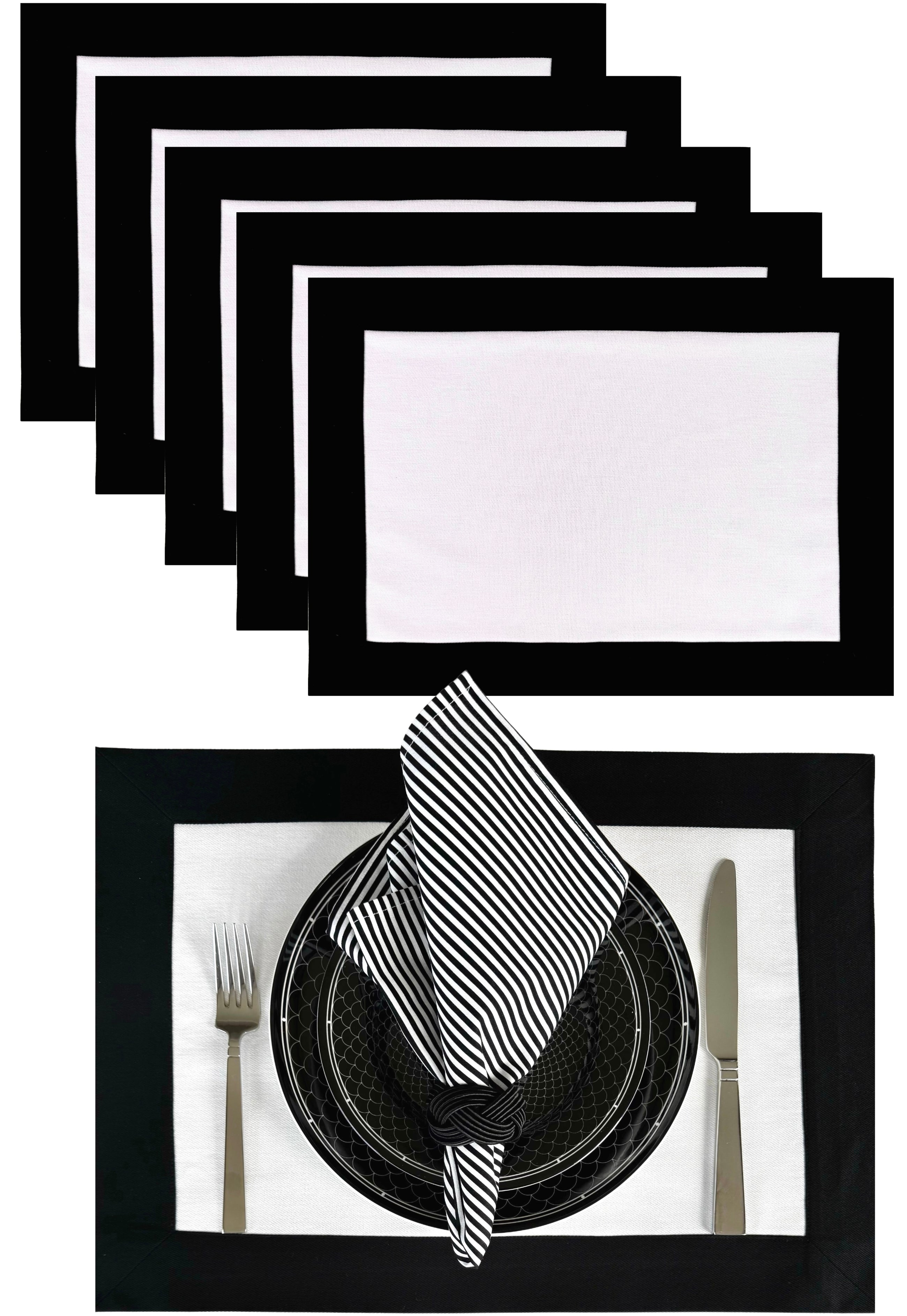 The Black and White Box Placemats.