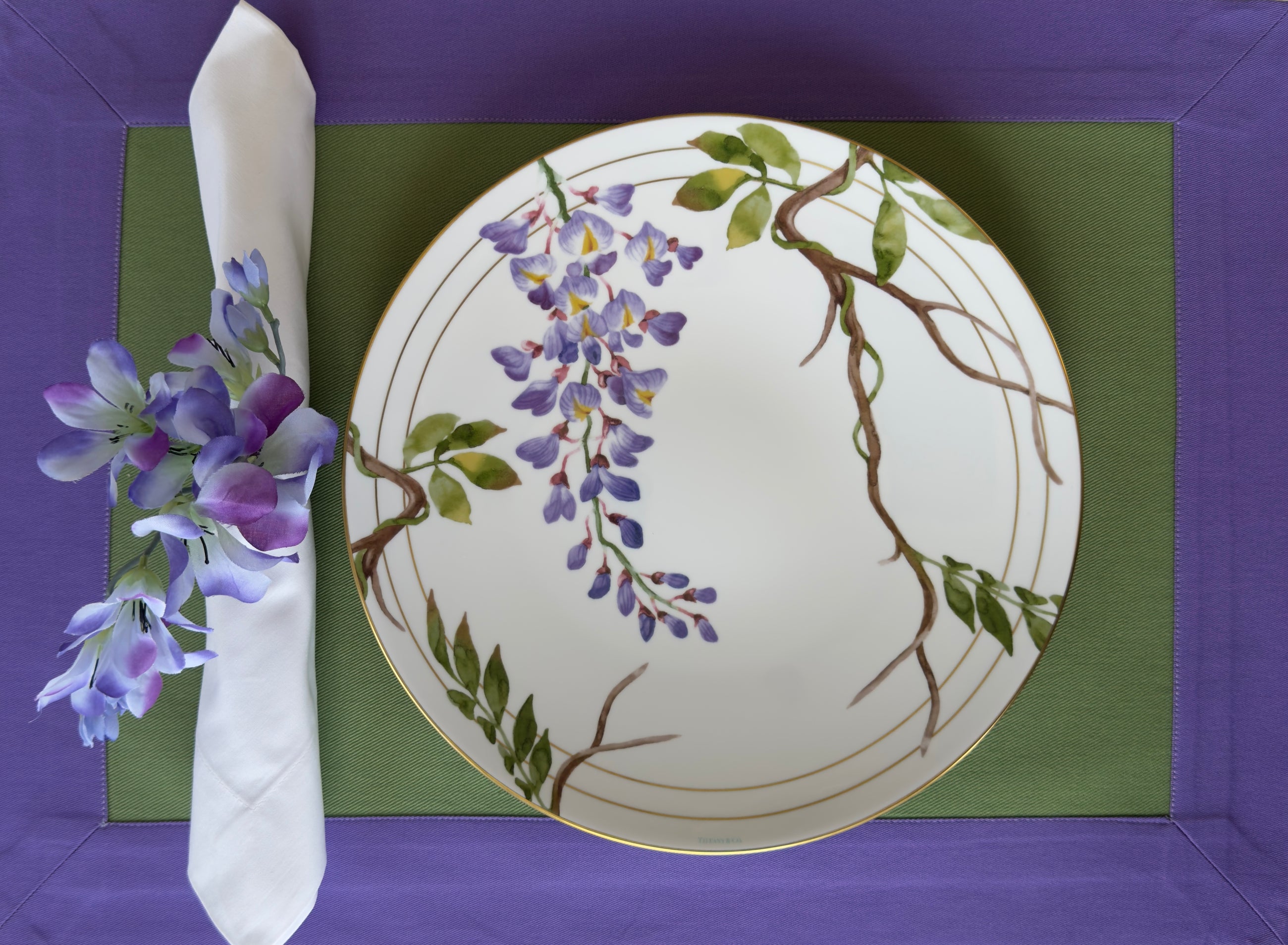 The Lilac and Green Box Placemats.