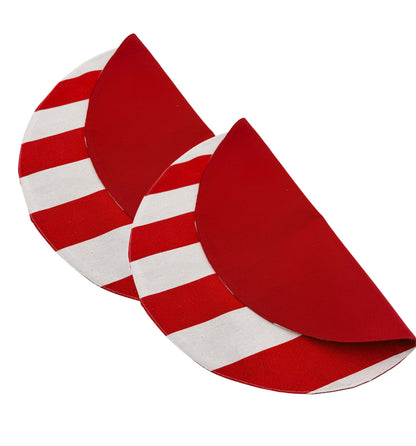 Candy cane round placemat
