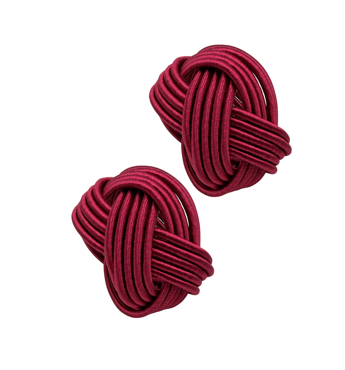 Classic silk napkin ring light burgundy