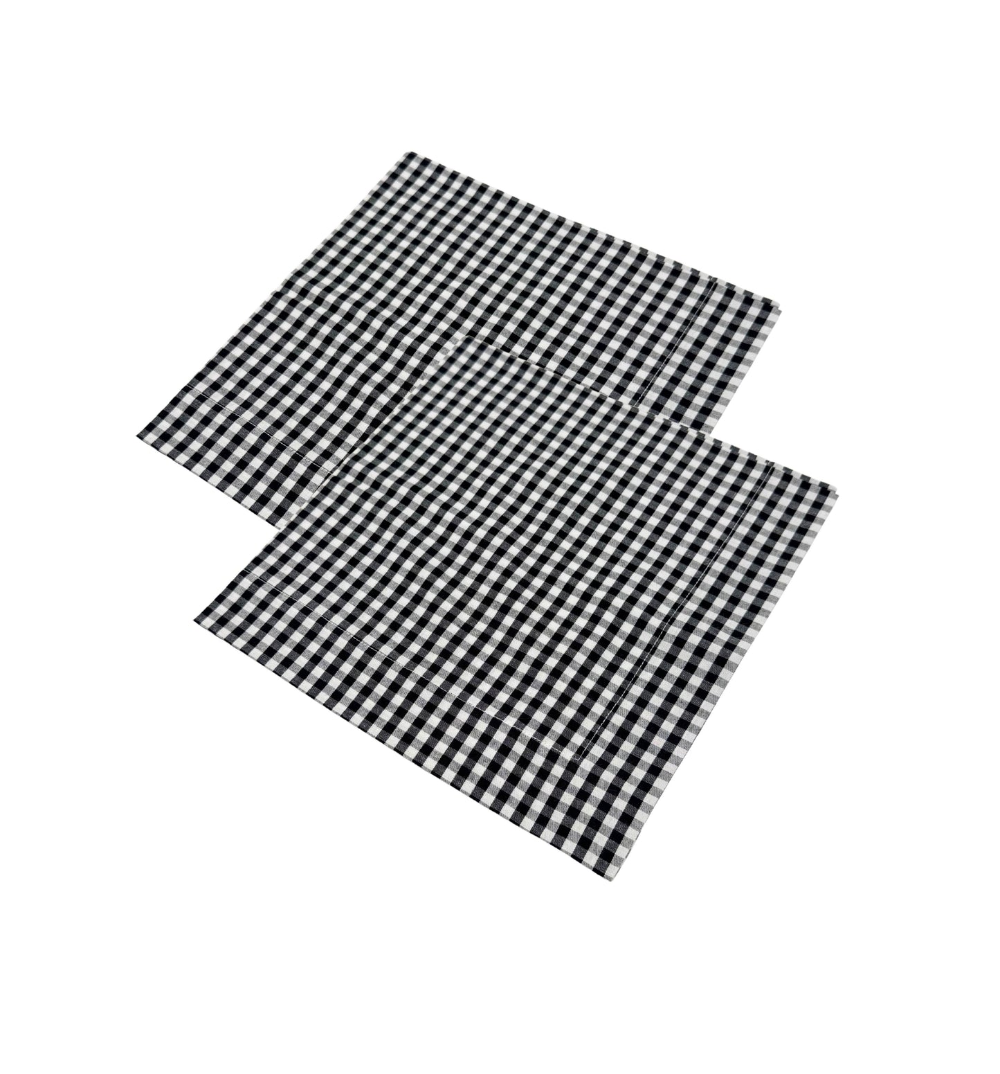 Checkred B&W napkins