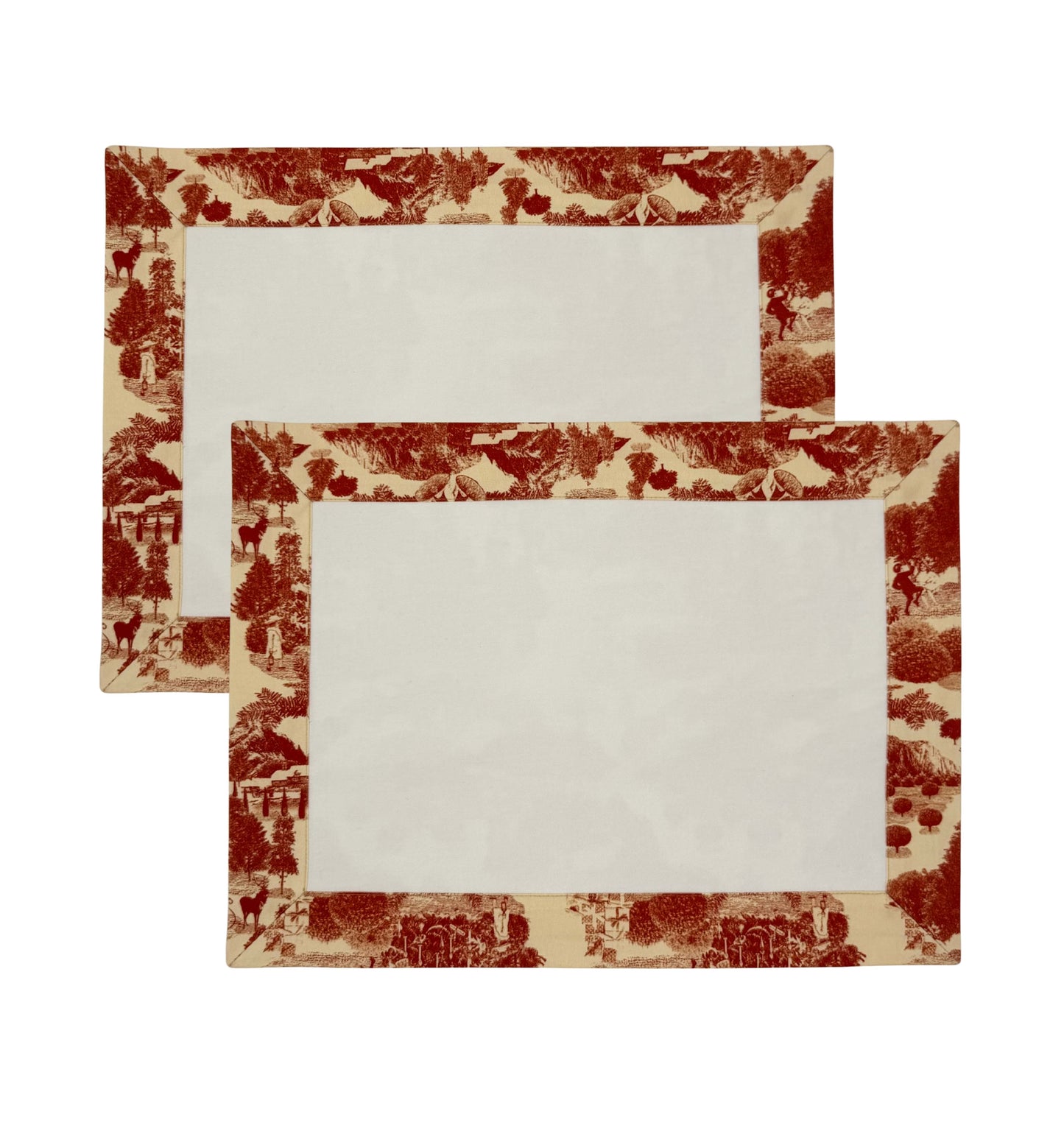 The Christmas toile  placemats