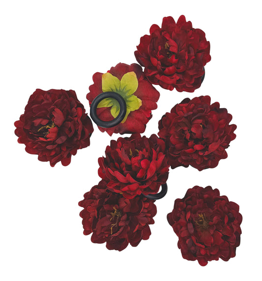 Blooming peony napkin ring