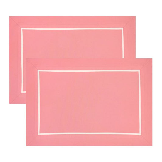 The Classic light pink placemats.