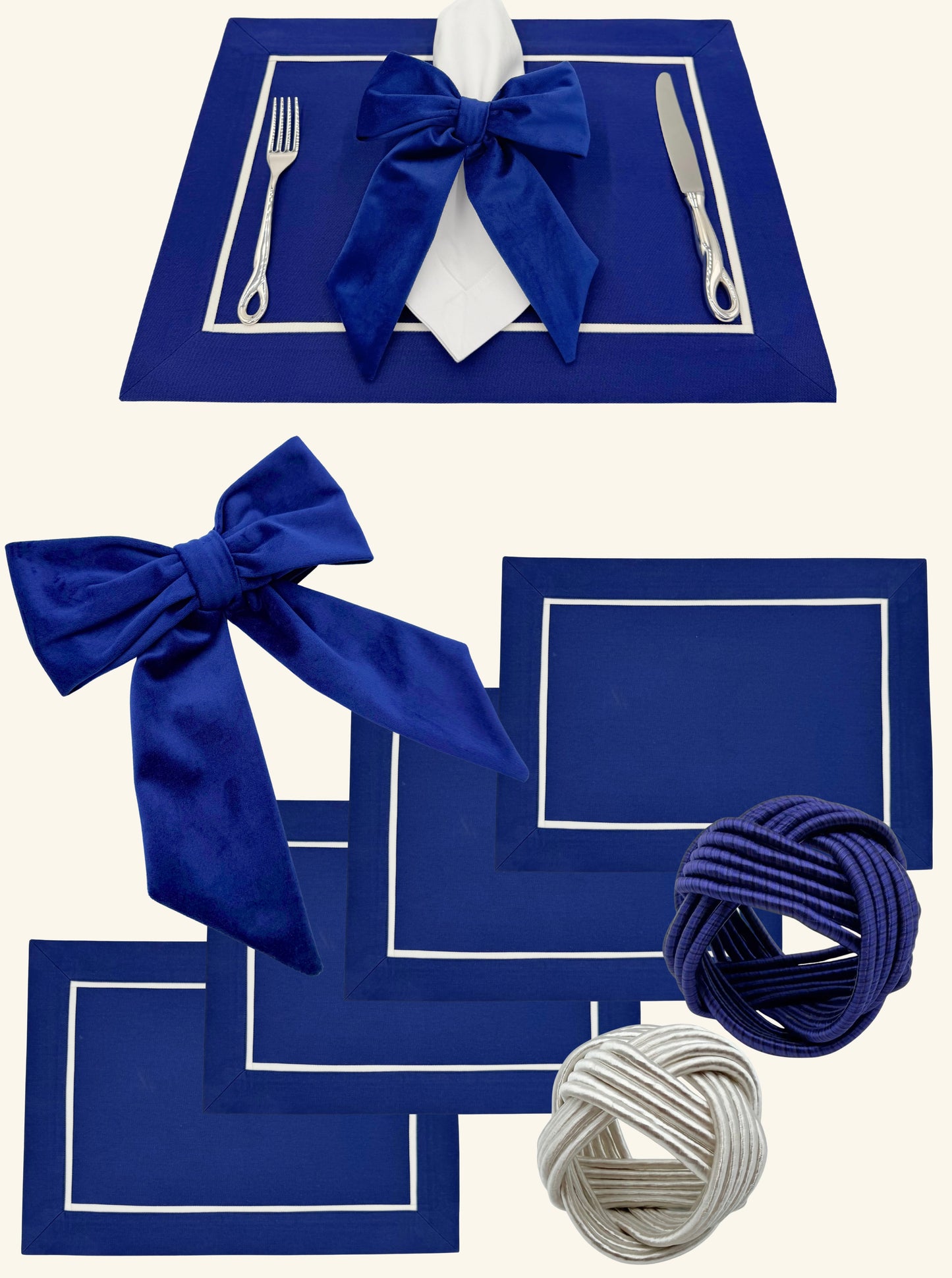 The classic navy placemat.