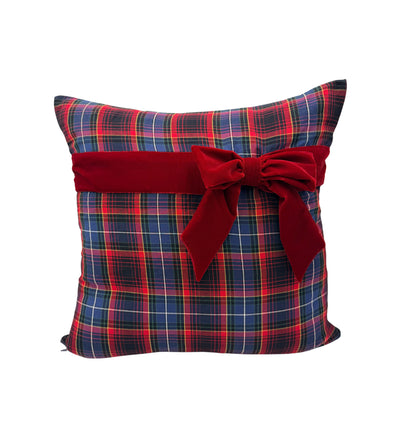 Checkered Blue Pillow set