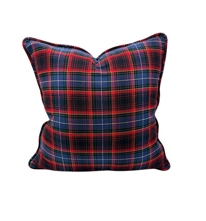 Checkered Blue Pillow set