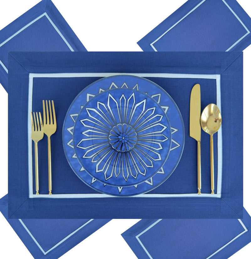 The Navy Blue Classic Placemats.