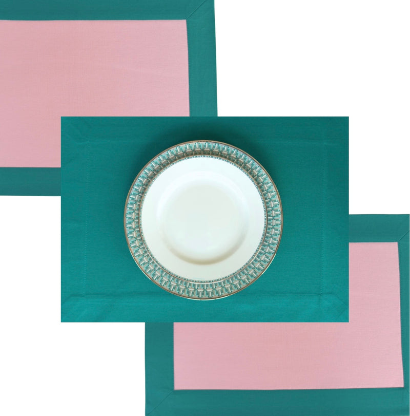 The Green and Pink Box Placemats.