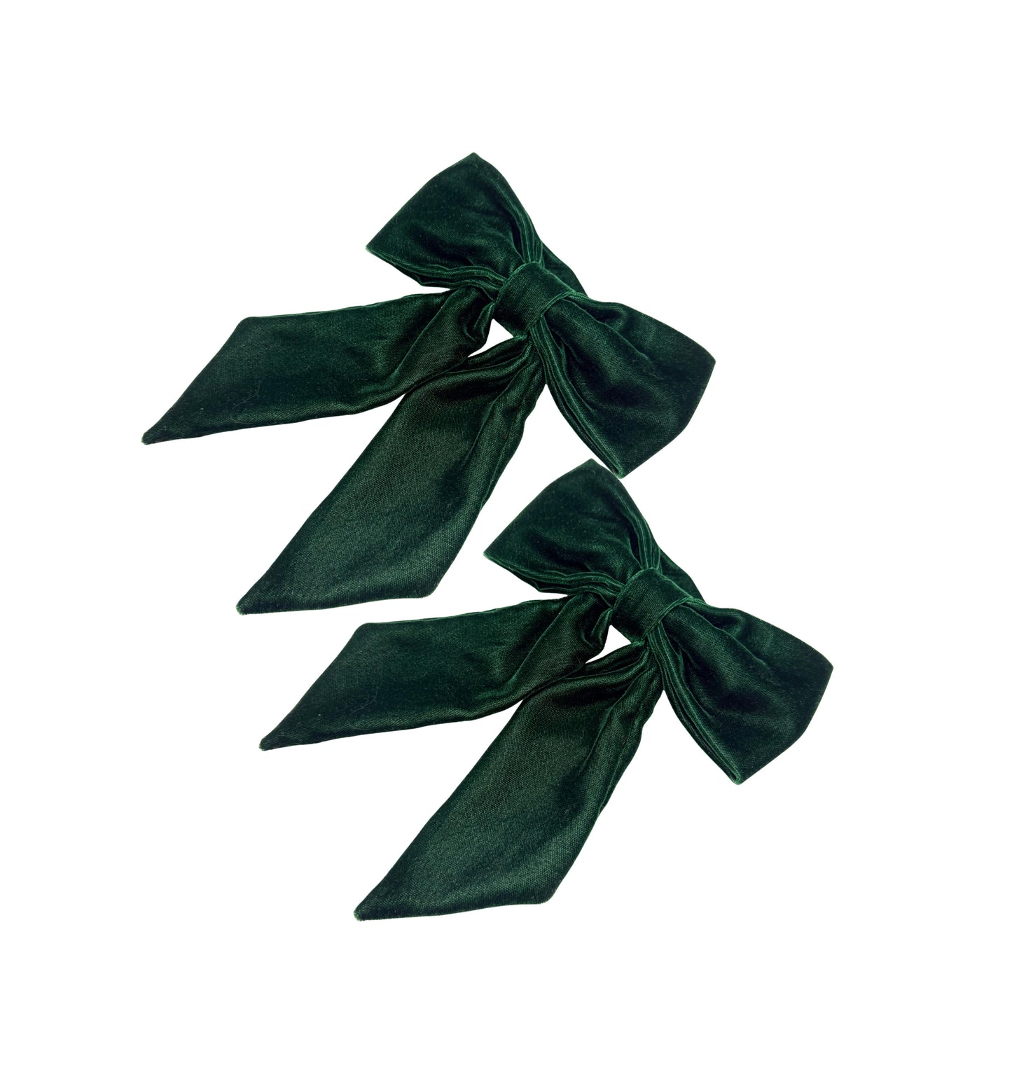 Green velvet napkin ring