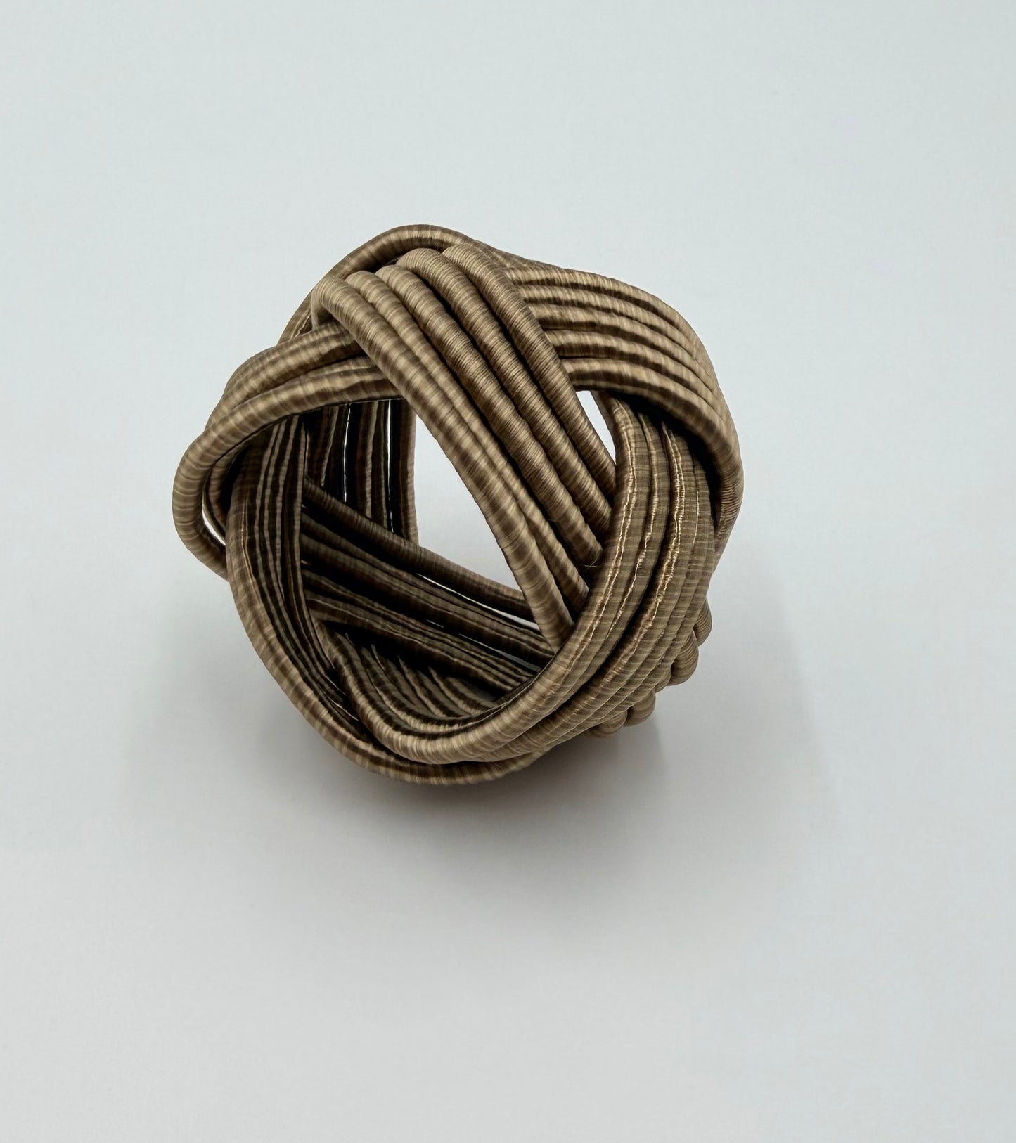 Classic silk napkin ring walnut