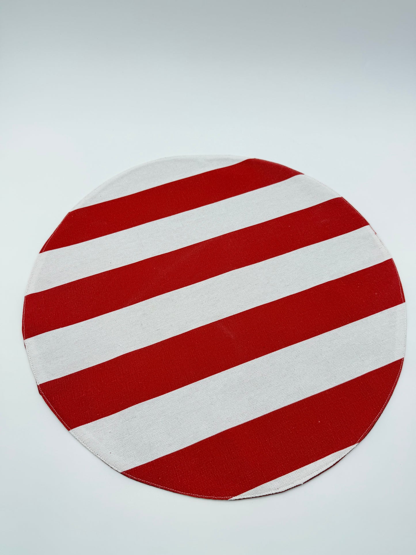 Candy cane round placemat