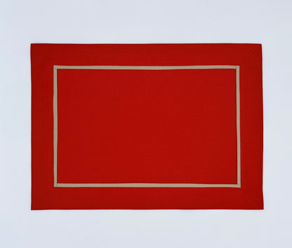 The red classic placemat
