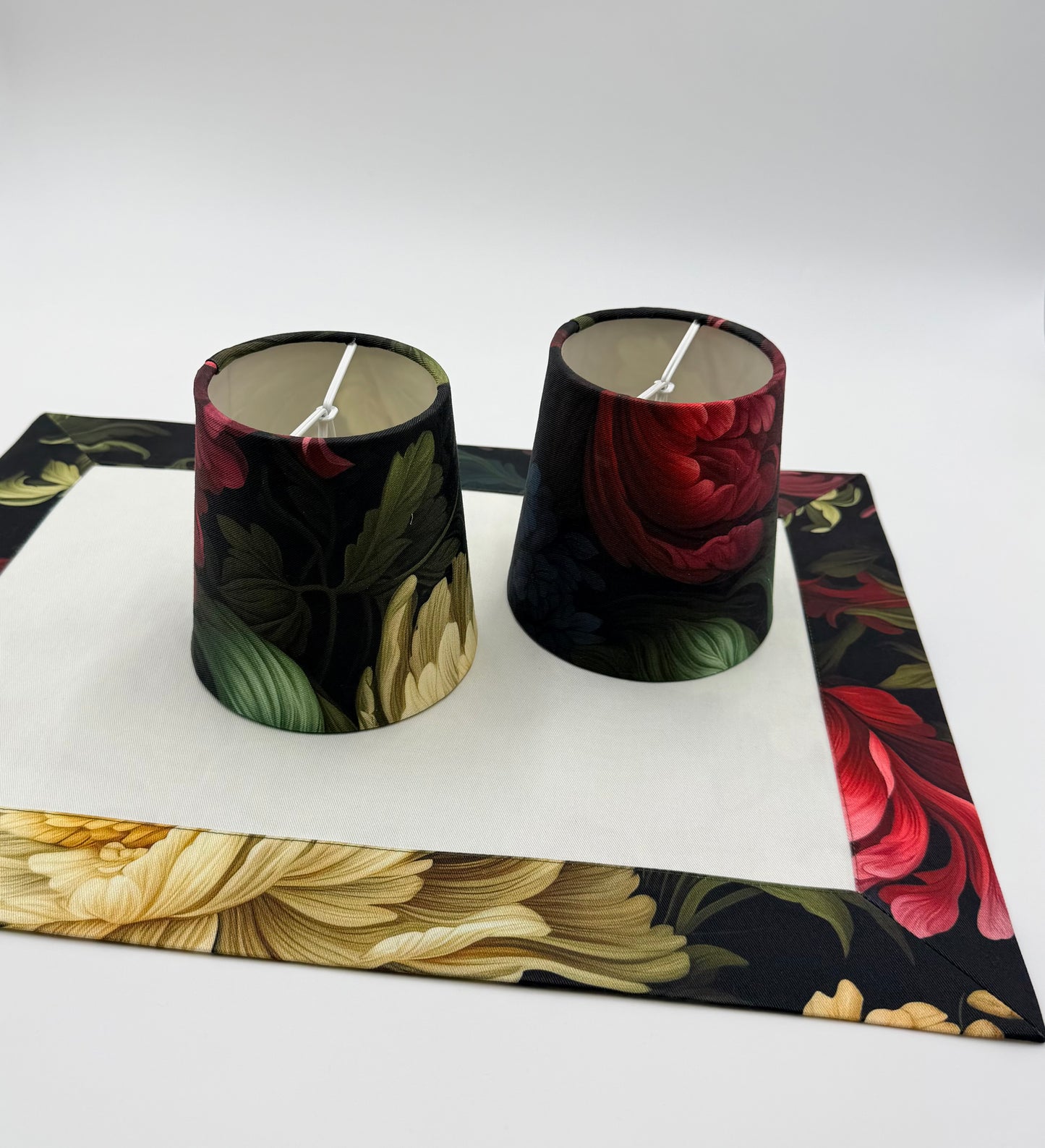 midnight flowers lampshade.