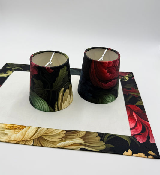 midnight flowers lampshade.