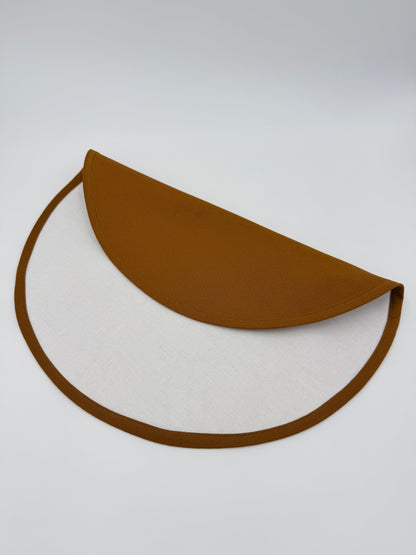 Fireplace round placemat.