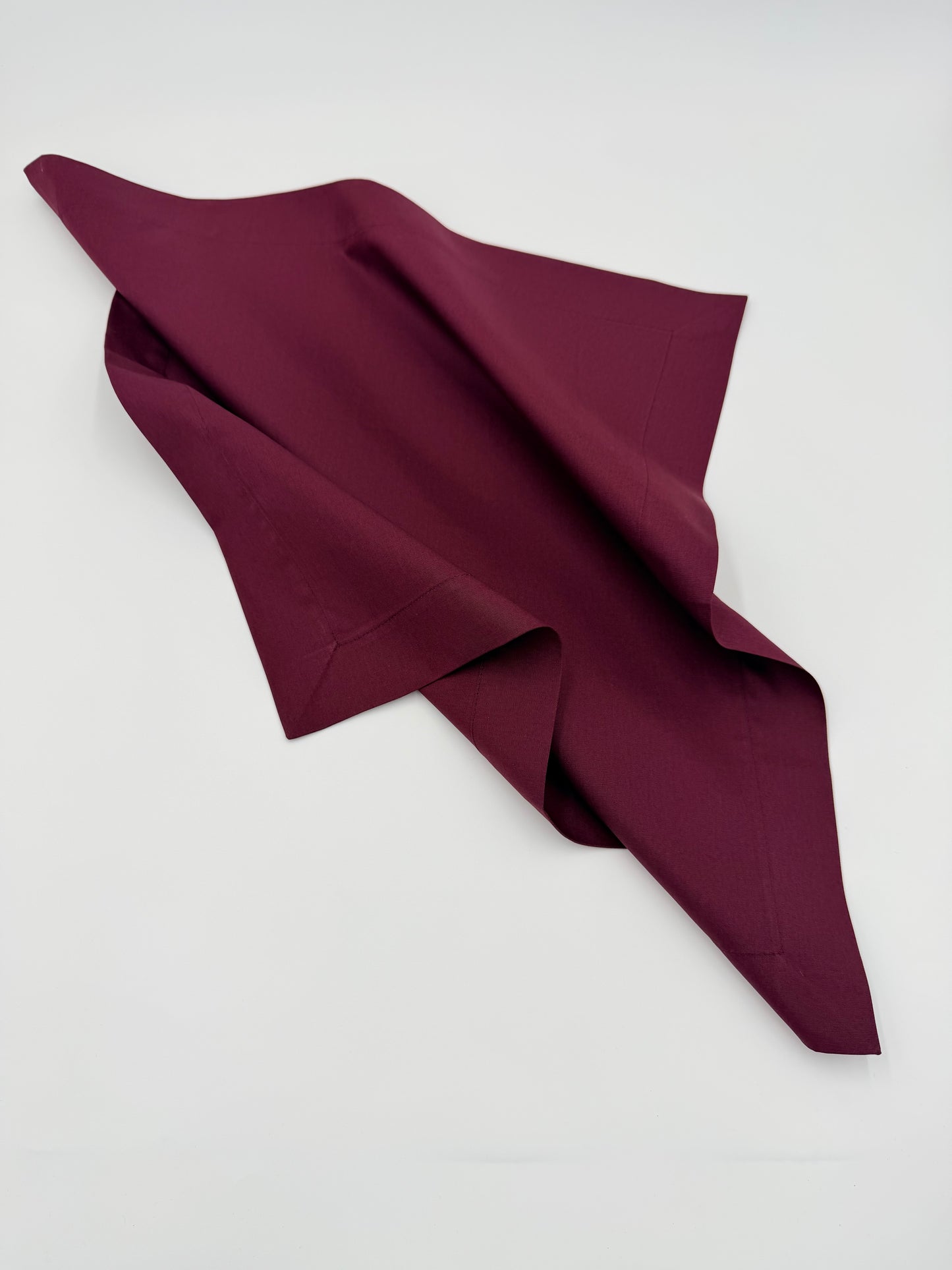 Dark burgundy napkins