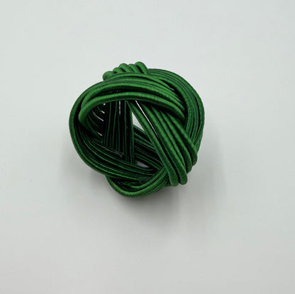 Classic silk napkin ring light green