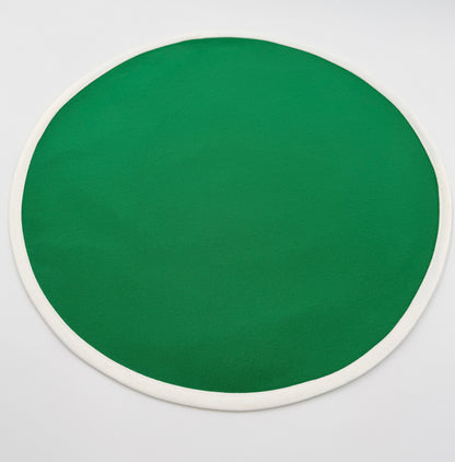 Green round placemat