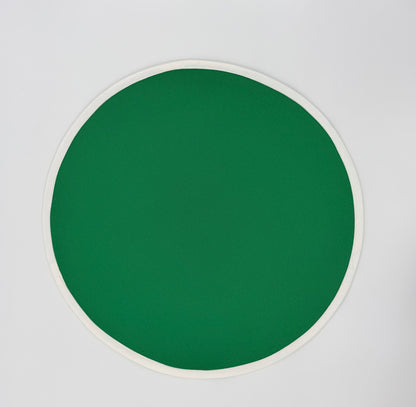 Green round placemat