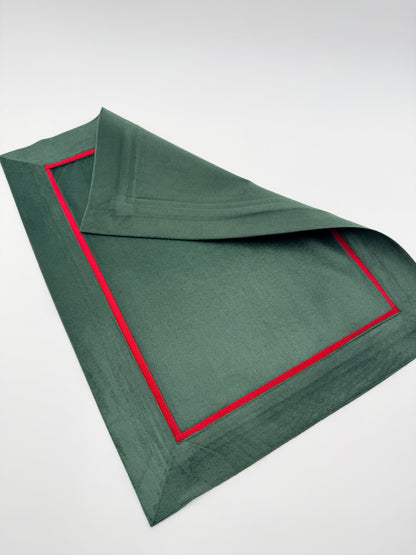 Christmas velvet placemat