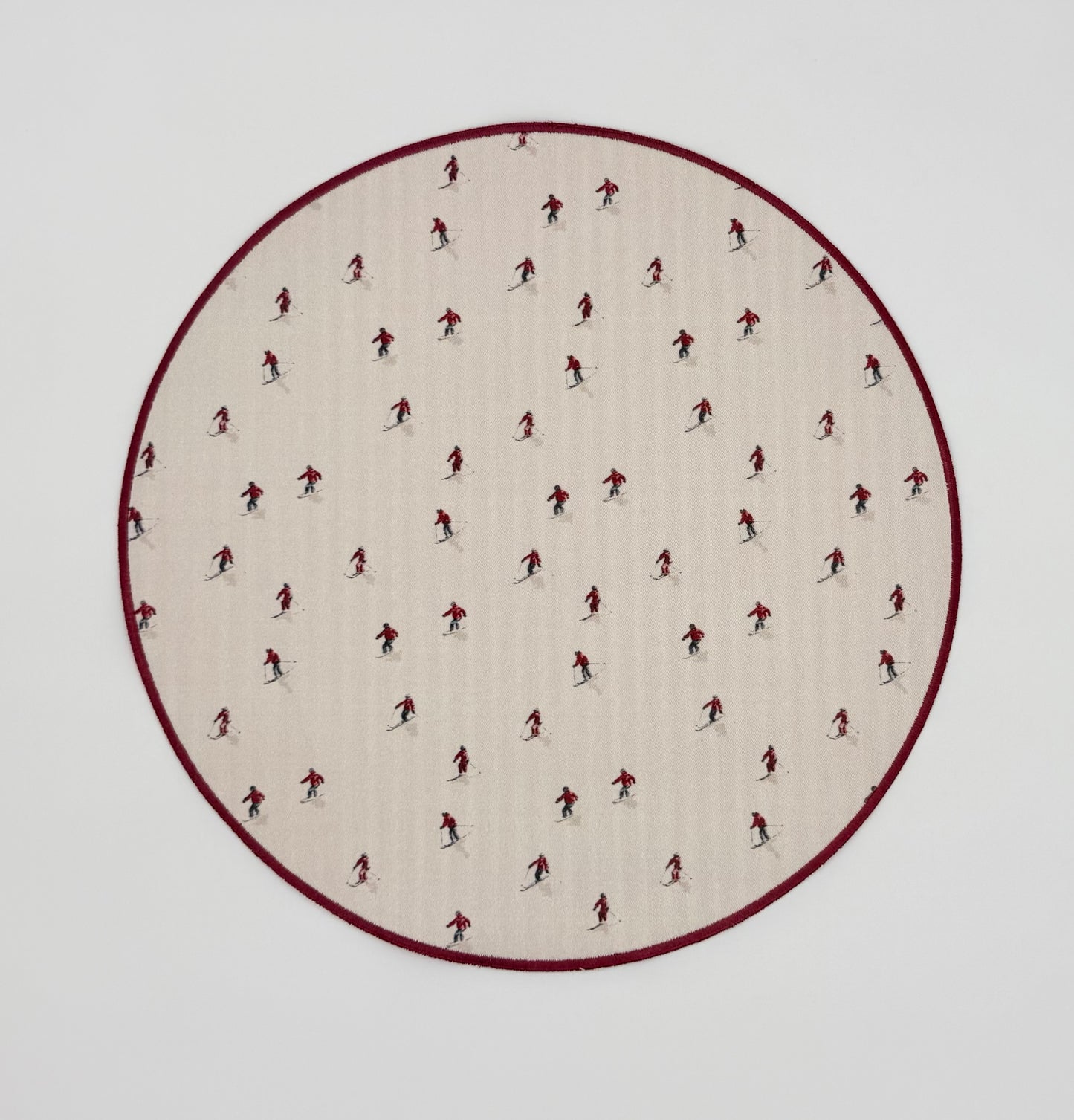 The skiers round placemats