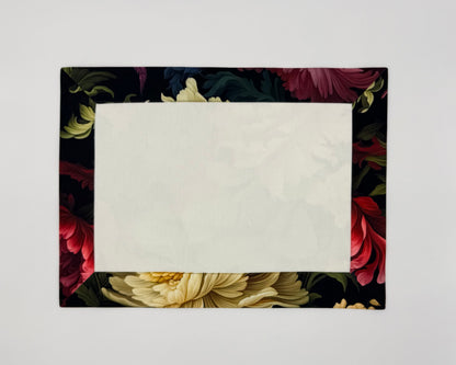 Midnight flowers placemats
