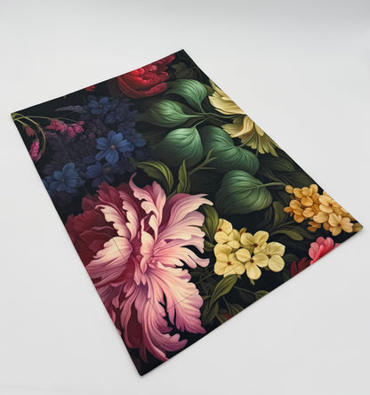 Midnight flowers placemats