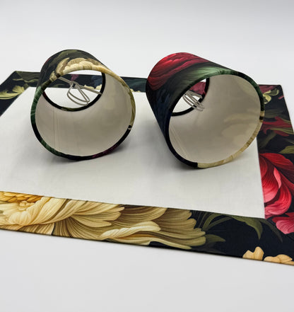 midnight flowers lampshade.