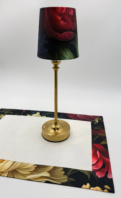 midnight flowers lampshade.