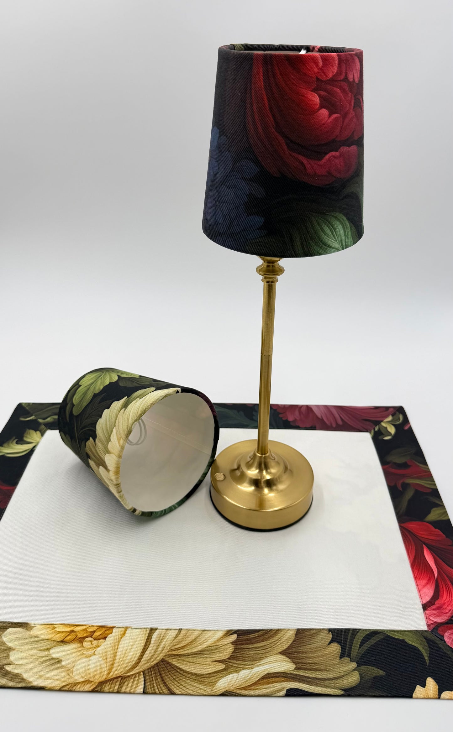 midnight flowers lampshade.