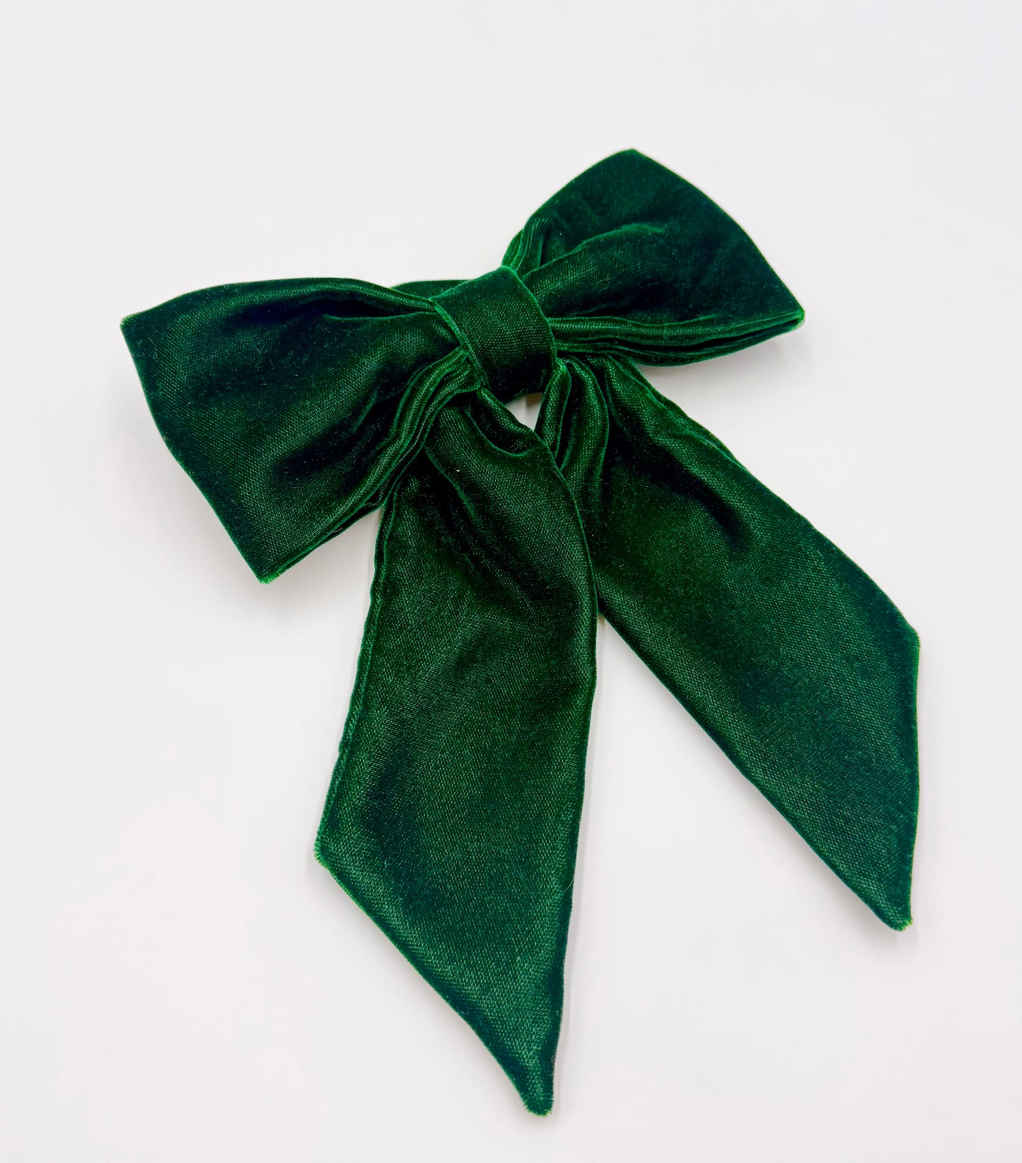 Green velvet napkin ring