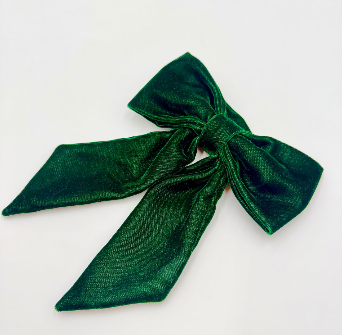 Green velvet napkin ring